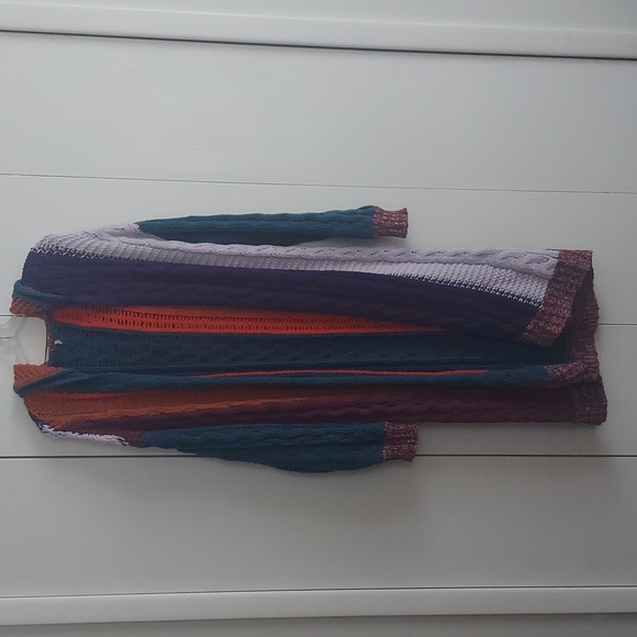 Free People Hearts on Fire Long Maxi Cardigan Size XS NWT - Picture 4 of 16